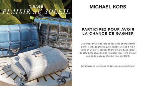 concours michael kors|Michael Kors program points.